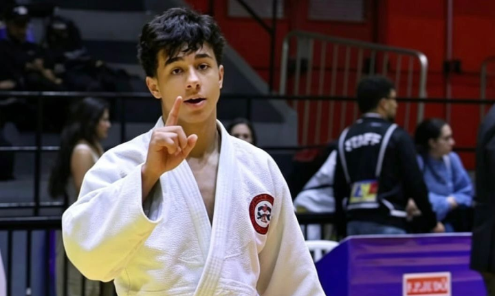 Cristian Wallace do Judô Vila Josefina, conquista bronze no campeonato open aspirante