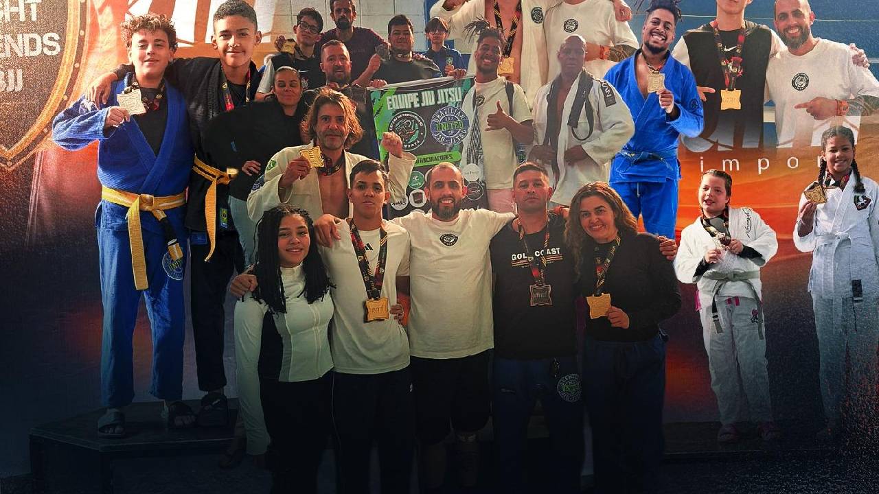 CT Combate, escola de Jiu-jitsu de Caieiras, conquista 25 medalhas no Fight Friends BJJ em Mairiporã