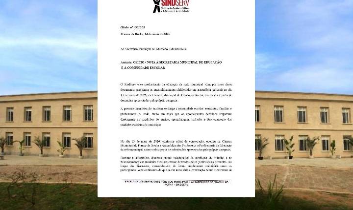 Educação em Franco da Rocha: Profissionais anunciam greve para 20 de maio