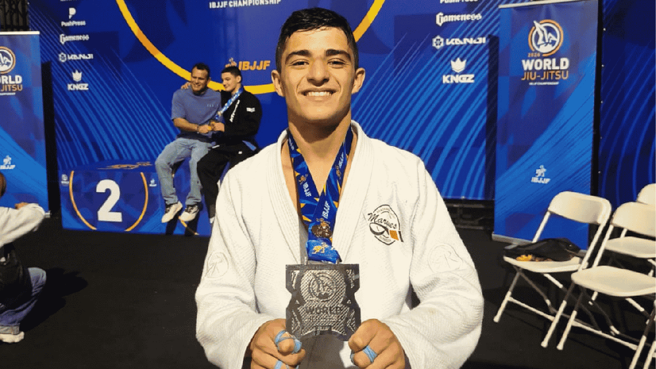 Morador de Caieiras, Guilherme Marques, busca apoio para seguir representando o país em campeonatos internacionais de Jiu-Jitsu