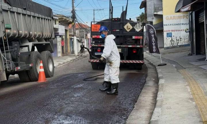 Prefeitura de Franco da Rocha omite repasse do Governo Federal na divulgação de pavimentação da avenida da Saudade