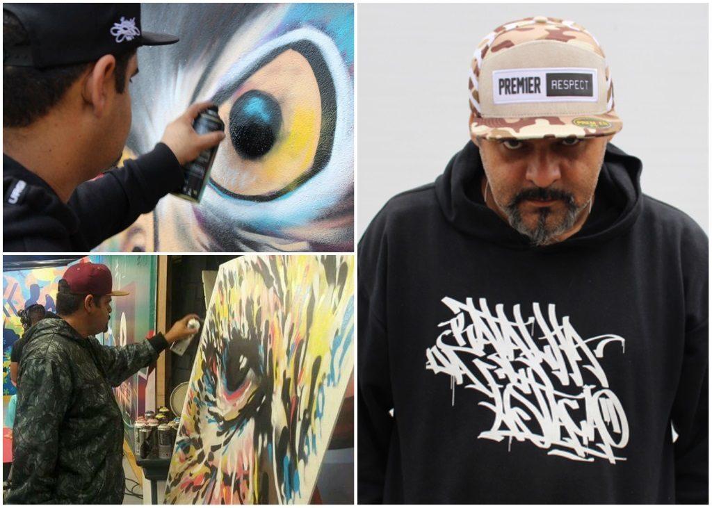 Bonga Mac apresenta “Olho Cru” na galeria Alma da Rua, no Beco do Batman