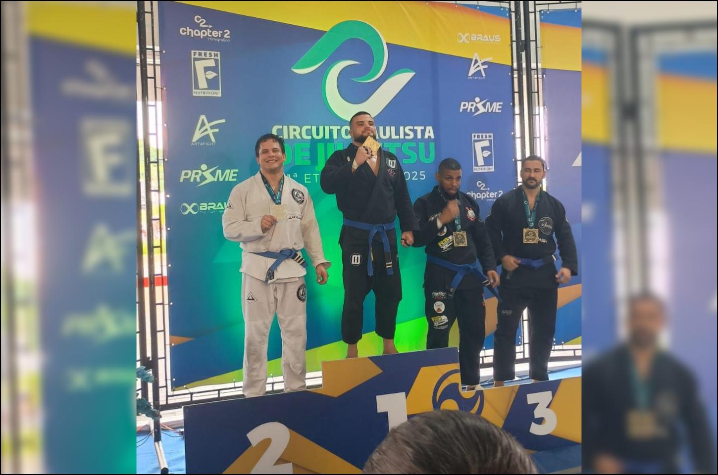 Atleta de Caieiras conquista medalha de prata no Campeonato Paulista de Jiu-Jitsu