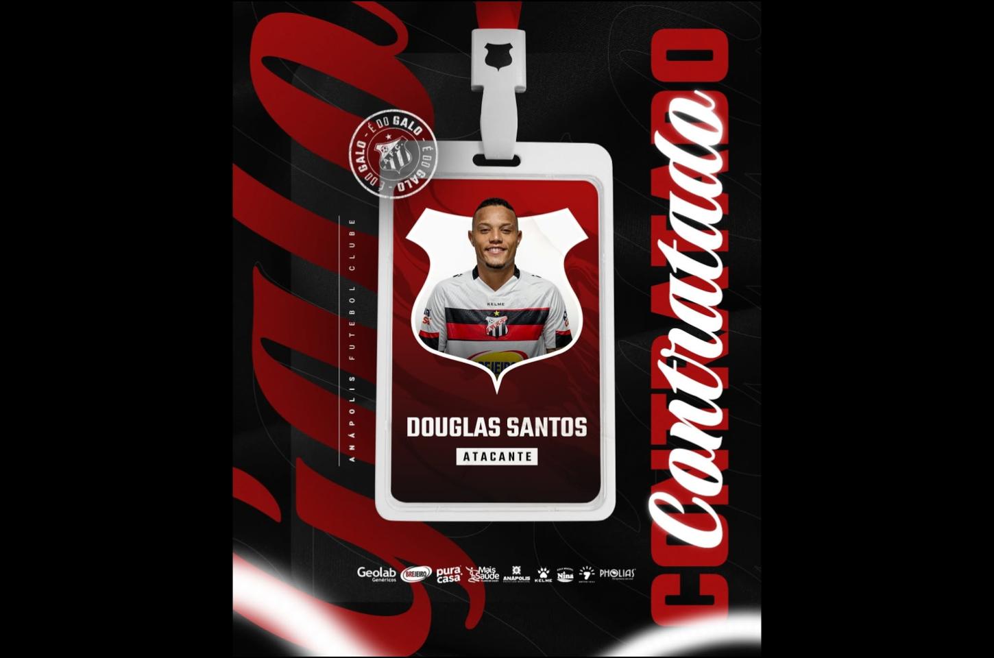 Douglas Santos, de Francisco Morato, é anunciado pelo Anapólis F.C. de Goiás, que disputa o Brasileirão Série C