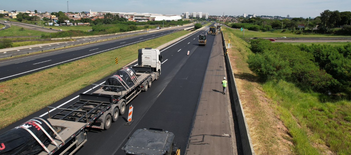 Recapeamento do Sistema Anhanguera-Bandeirantes chegaram a 45,7% de execução