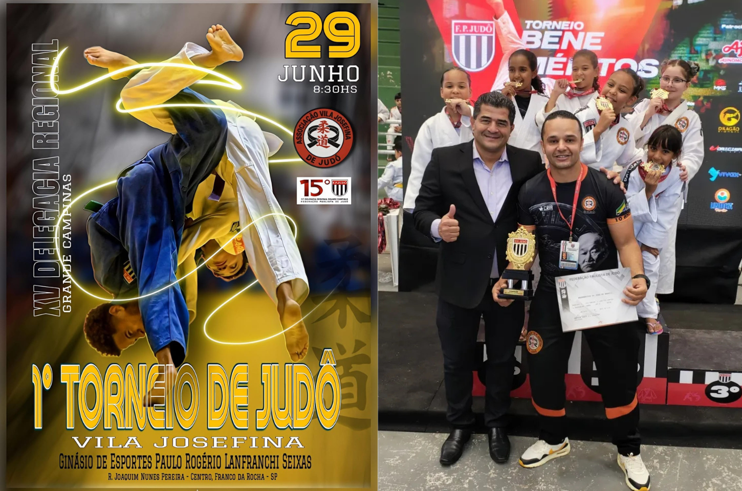 1º Torneio de Judô Vila Josefina tem programação divulgada para 29 de junho em Franco da Rocha