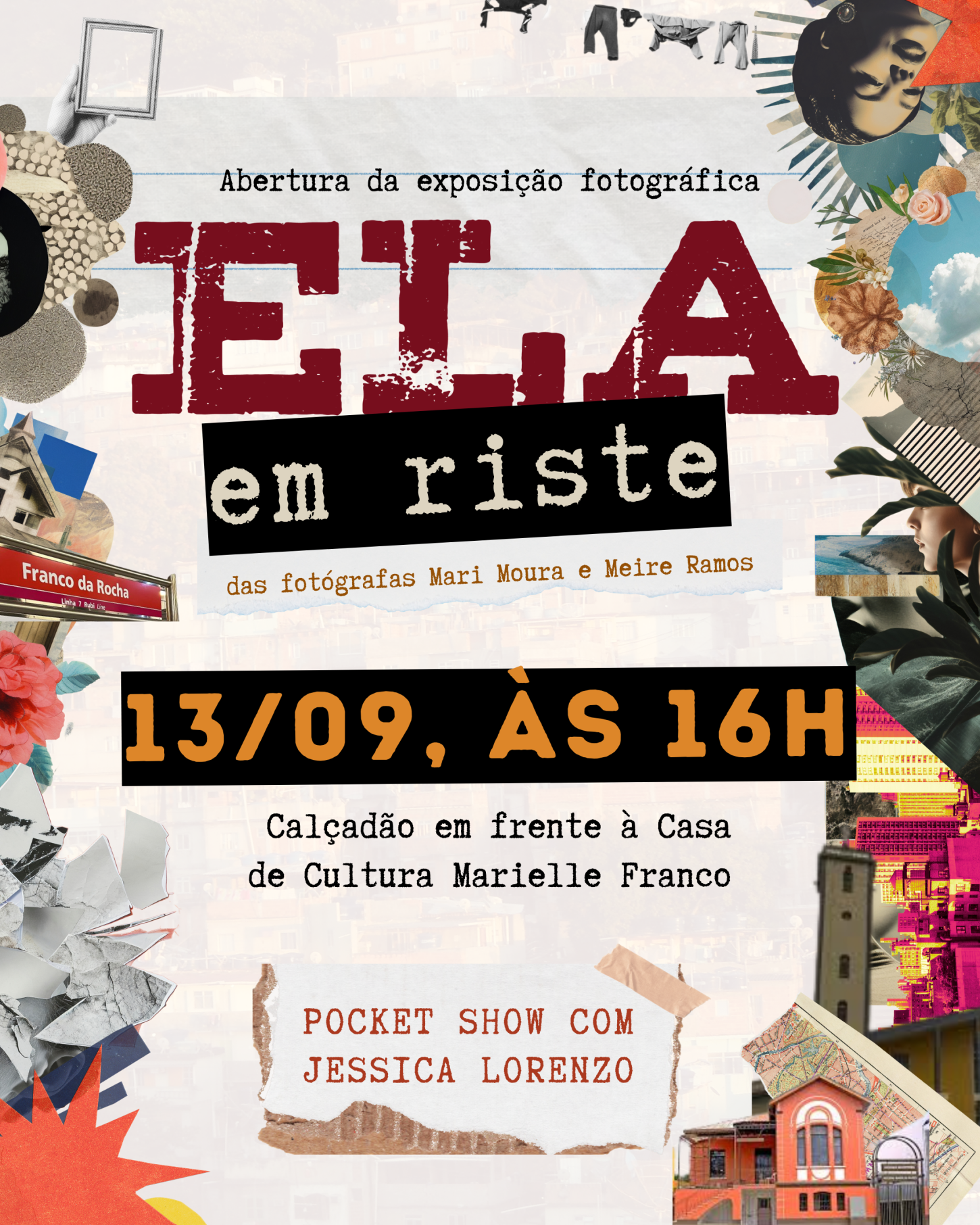 Exposição fotográfica “Ela em Riste” estreia no centro de Franco da Rocha