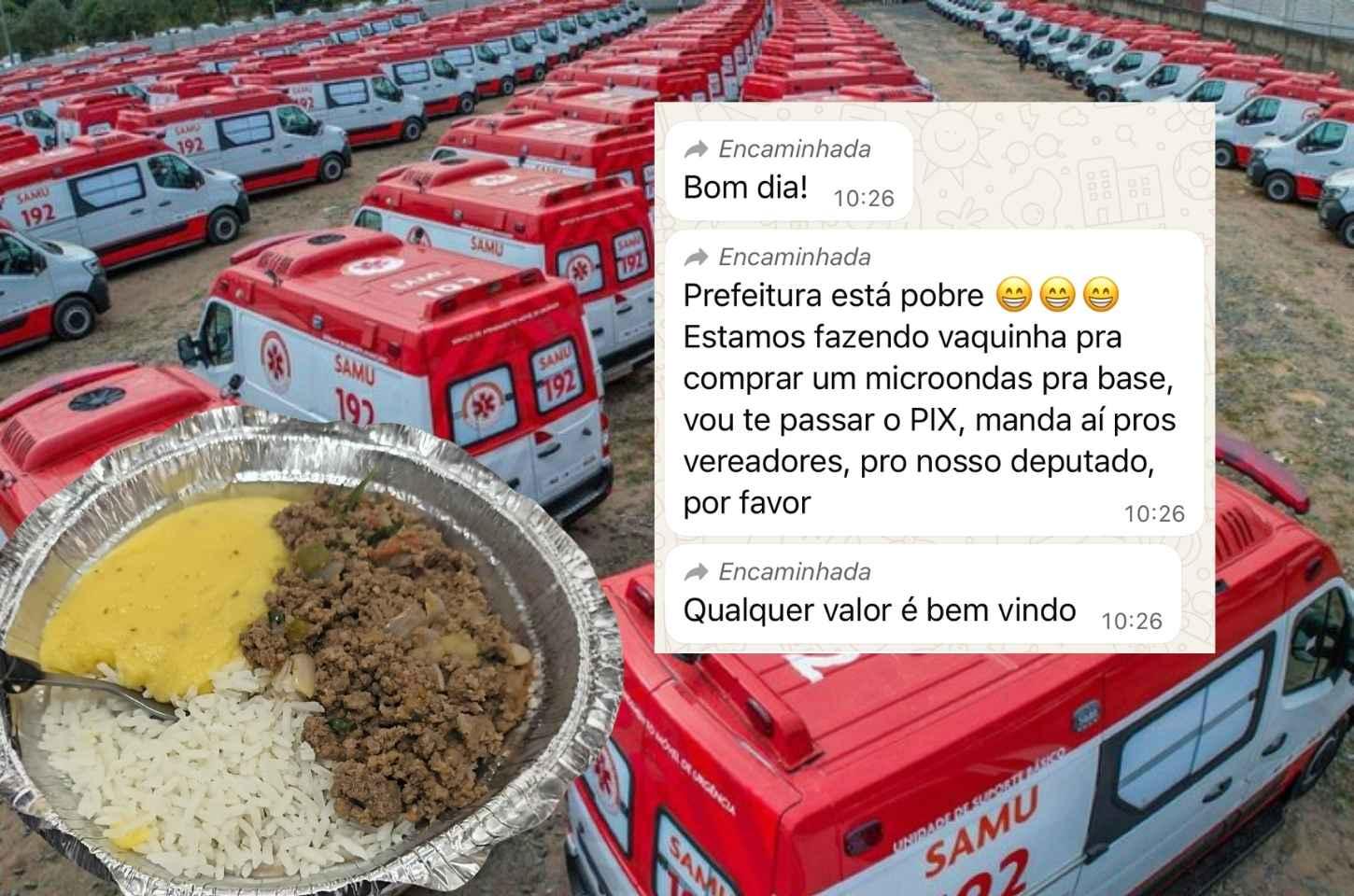 Crise na Saúde: Servidores da ambulância em Franco da Rocha fazem 