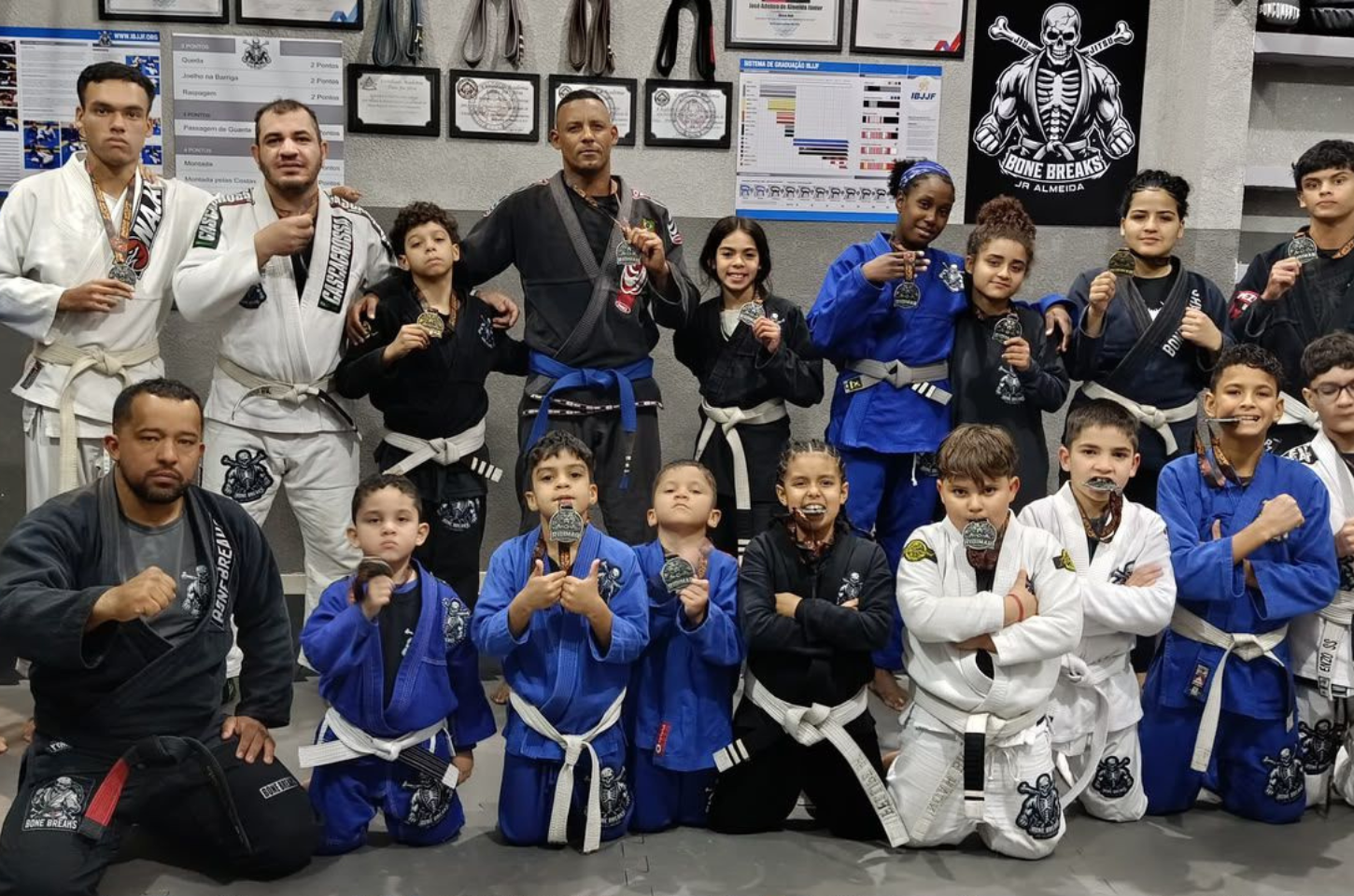 Equipe Bone Breaks conquista diversas medalhas na 2ª Copa de Jiu-Jitsu Projeto Ridimar