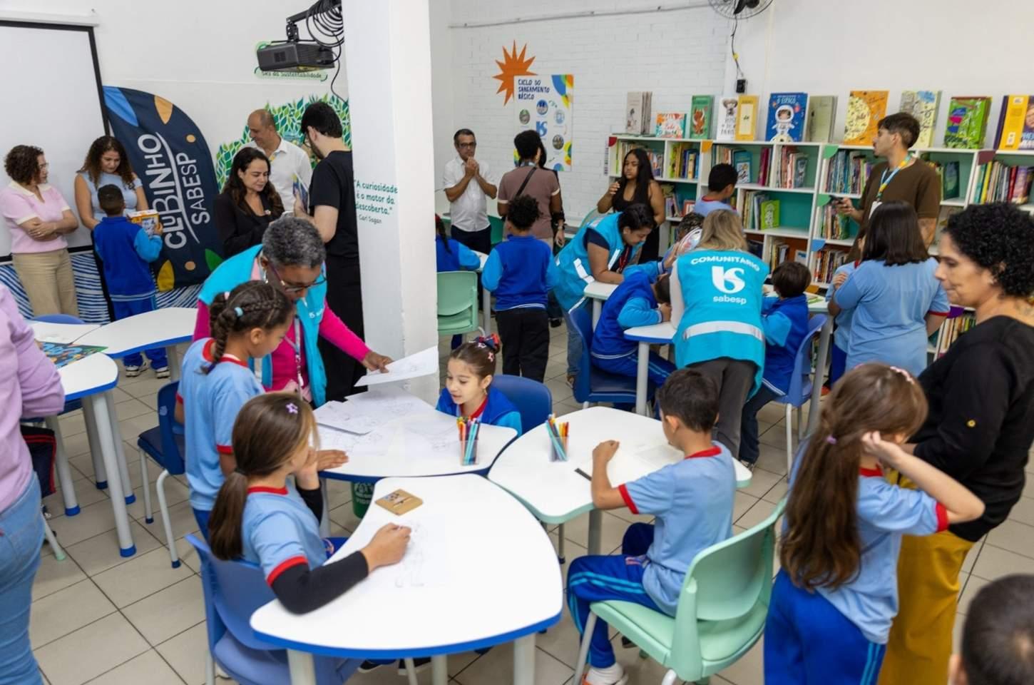 Instituto Cuidare e Sabesp entregam Biblioteca Futuro na EMEB Luiz Simionato e beneficia mais de 550 estudantes