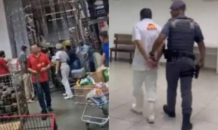 Açougueiro é preso após atacar colegas com faca em supermercado de Jundiaí
