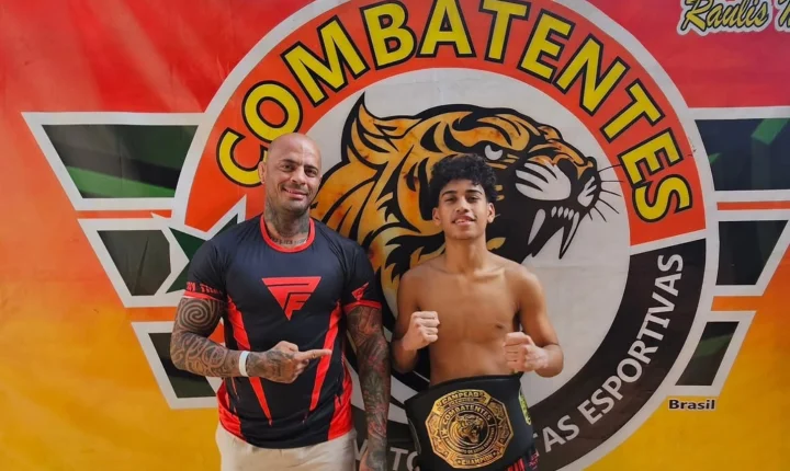 Guilherme “Pirulito” de Franco da Rocha é campeão no evento Combatentes 