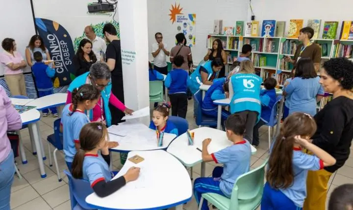 Instituto Cuidare e Sabesp entregam Biblioteca Futuro na EMEB Luiz Simionato e beneficia mais de 550 estudantes
