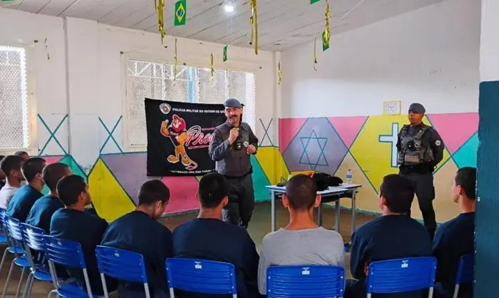 Jovens da Fundação CASA de Franco da Rocha participam de atividades do Proerd