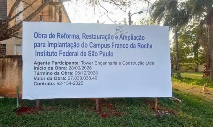 Restauro do Juquery para receber Instituto Federal tem início previsto para segunda (28)