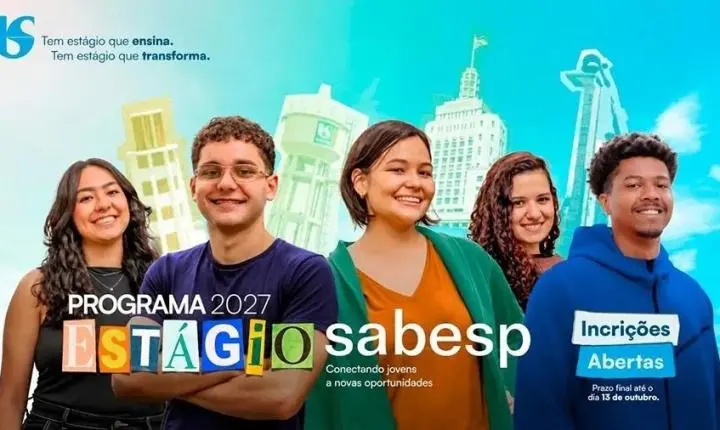 Sabesp abre inscrições para programa de estágio em cinco cidades paulistas